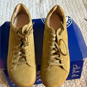 Birkenstock Women's Khaki Suede Sneakers